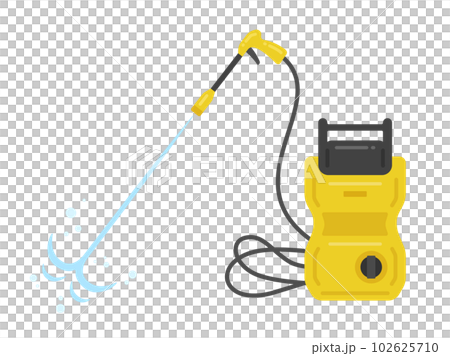 高圧洗浄機から噴射される水のイラスト 高圧洗浄機から噴射される水のイラスト 102625710