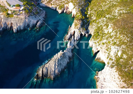 Beautiful landscape of Zakynthos Island, a famous tourist attraction in Greece. Beautiful landscape of Zakynthos Island, a famous tourist attraction in Greece. 102627498