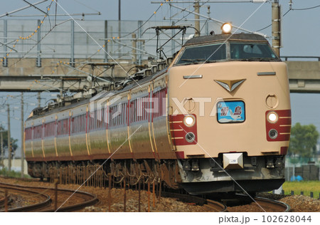 北陸本線 加賀笠間ー美川 JR西日本 485系 A07編成(京都) 雷鳥 北陸本線 加賀笠間ー美川 JR西日本 485系 A07編成(京都) 雷鳥 102628044