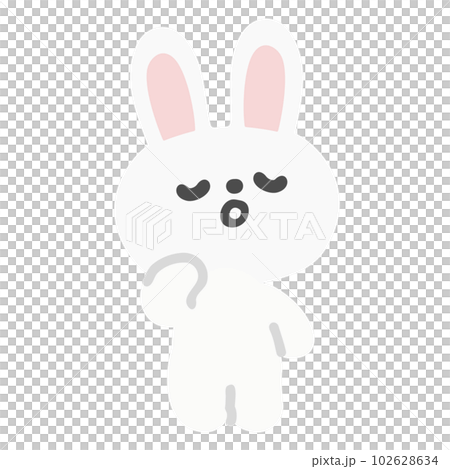 考えるウサギのイラスト01 考えるウサギのイラスト01 102628634