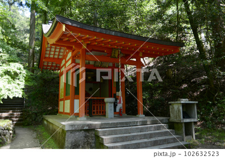 新緑の鞍馬寺　吉鞍稲荷社　京都市左京区 102632523