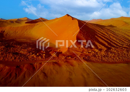This is a beautiful landscape of the Namib Desert, a famous tourist attraction in Namibia. This is a beautiful landscape of the Namib Desert, a famous tourist attraction in Namibia. 102632603