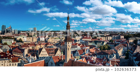 Aerial View of Tallinn 102636373