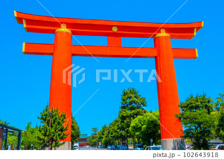平安神宮大鳥居 京都府 日本 102643918