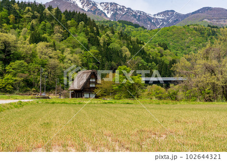 世界遺産　白川郷合掌造り集落 102644321