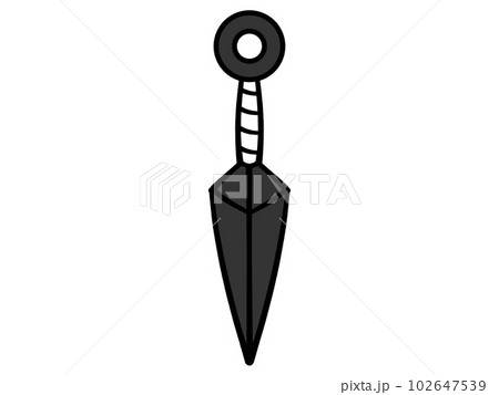 忍者のクナイのイラスト素材 忍者のクナイのイラスト素材 102647539