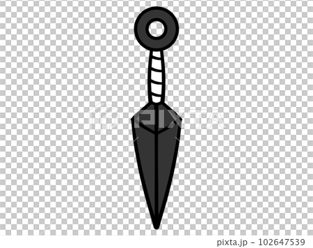 忍者のクナイのイラスト素材 忍者のクナイのイラスト素材 102647539