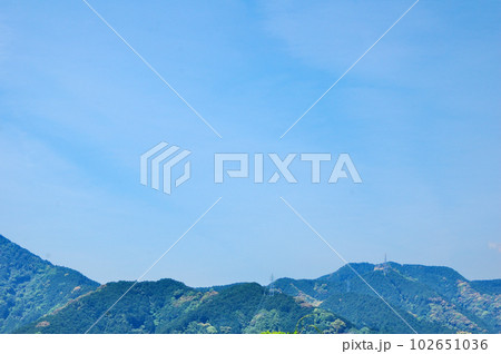 静岡市郊外春の里山風景 静岡市郊外春の里山風景 102651036
