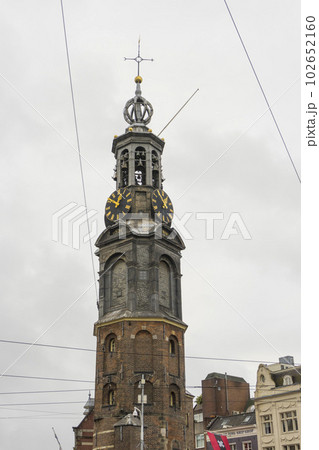 The Munttoren (Mint Tower) or Munt tower in Amsterdam, Netherlands The Munttoren (Mint Tower) or Munt tower in Amsterdam, Netherlands 102652160