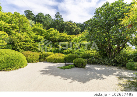 詩仙堂丈山寺 初夏の風景 新緑の庭園 京都府京都市 詩仙堂丈山寺 初夏の風景 新緑の庭園 京都府京都市 102657498