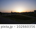 練馬城址公園の夕景 102660356