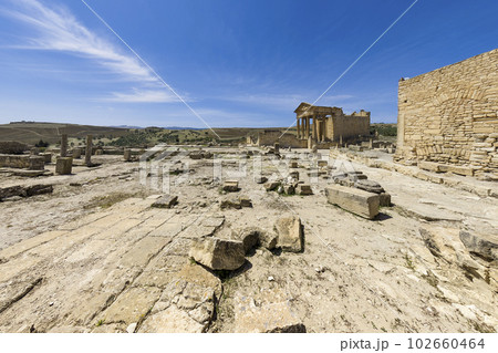 ローマ遺跡ドゥッガ・キャピトル神殿 / Dougga, Tunisia 102660464
