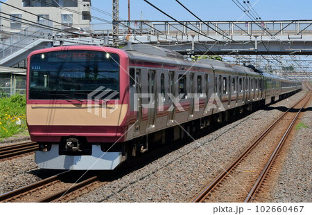 E531系K423編成赤電 常磐線 北小金 E531系K423編成赤電 常磐線 北小金 102660467