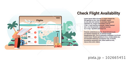man traveler holding boarding pass or flight ticket guy giving documents allowing to travel check flight aviability concept 102665451