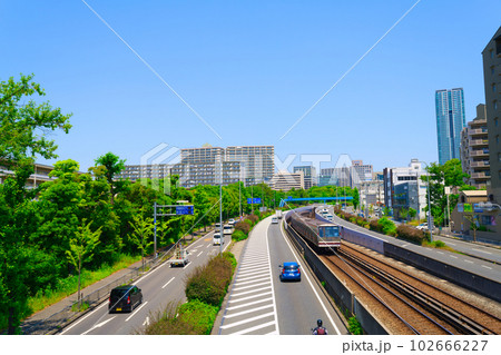 【大阪府】6月・北大阪急行で大阪モノレール・千里中央駅へ 102666227
