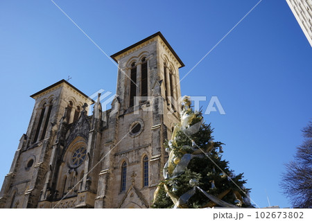 アメリカ サンアントニオ 大聖堂 ホリデイシーズン アメリカ サンアントニオ 大聖堂 ホリデイシーズン 102673802