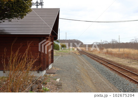 根室本線 廃駅後の糸魚沢駅跡 根室本線 廃駅後の糸魚沢駅跡 102675204