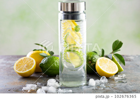 Infused detox water Infused detox water 102676365