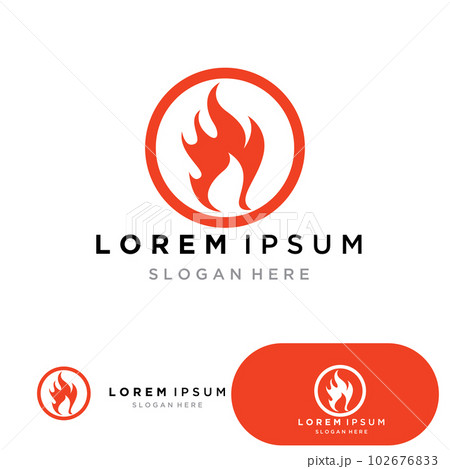 Fire Logo Template Flame Symbol Icon Vector Fire Logo Template Flame Symbol Icon Vector 102676833