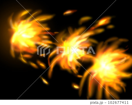 火花を散らす火のイラスト素材のイラスト素材 [102677411] - PIXTA