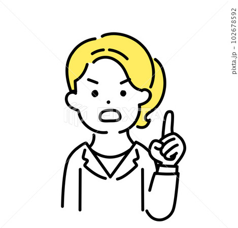 かわいい人物のイラストシリーズ _ 女性のオフィスワーカー _ 重要　 102678592