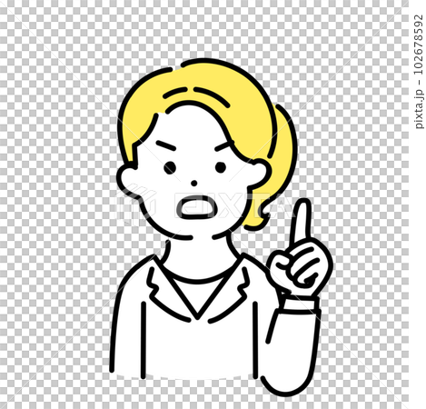 かわいい人物のイラストシリーズ _ 女性のオフィスワーカー _ 重要　 102678592