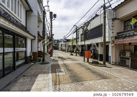 松江　京橋周辺の商店街　島根県松江市 102679569