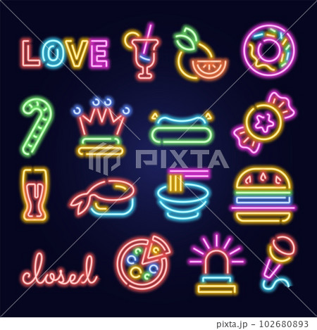 neon symbols