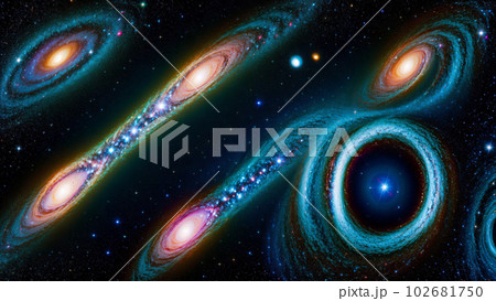 AI生成画像【宇宙】星、銀河、宇宙のイメージ 102681750