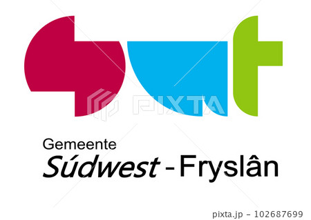 Flag of Southwest Friesland Municipality (Friesland, Frisia or Fryslan province, Kingdom of the Netherlands, Holland) Sudwest-Fryslan 102687699