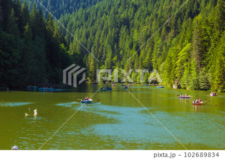 Lacu Rosu, Red Lake in Romania Lacu Rosu, Red Lake in Romania 102689834