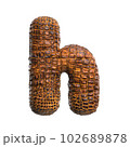 crocodile letter H - Lower-case 3d reptile font - Suitable for wildlife, ecology or conservation related subjects 102689878