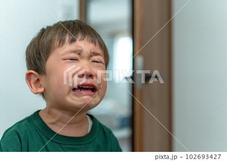 イヤイヤ期の子供 号泣 大泣きする男の子 イヤイヤ期の子供 号泣 大泣きする男の子 102693427