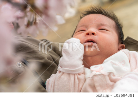 生後2ヶ月の赤ちゃん 生後2ヶ月の赤ちゃん 102694381