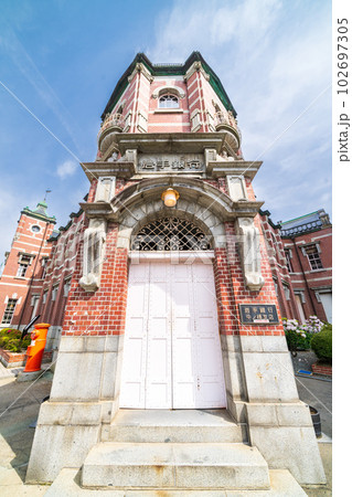 「岩手県」歴史のある岩手銀行赤レンガ館・盛岡市 「岩手県」歴史のある岩手銀行赤レンガ館・盛岡市 102697305