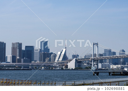 東京 お台場海浜港からの風景 東京 お台場海浜港からの風景 102698881