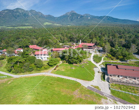 「山梨県」ドローンで清泉寮付近を空撮 北杜市 「山梨県」ドローンで清泉寮付近を空撮 北杜市 102702942