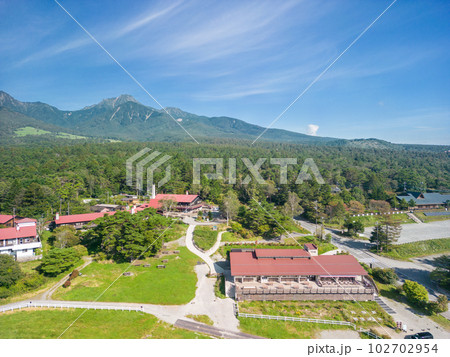「山梨県」ドローンで清泉寮付近を空撮 北杜市 「山梨県」ドローンで清泉寮付近を空撮 北杜市 102702954