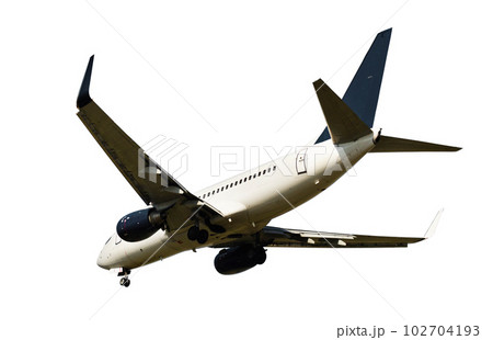 Passenger plane isolated 102704193