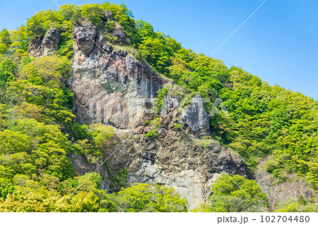 「岩手県」馬仙峡の風景・二戸市 102704480