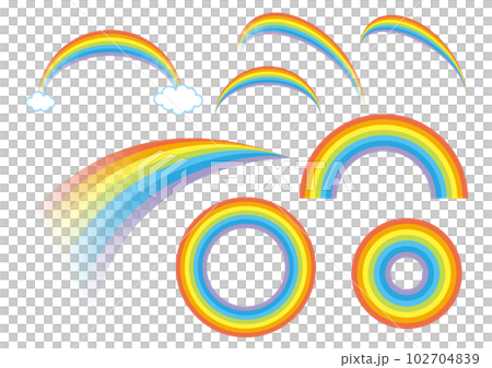 七彩彩虹插畫 102704839