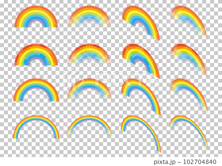 七彩彩虹插畫 102704840