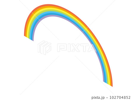カラフルな虹のイラスト 102704852