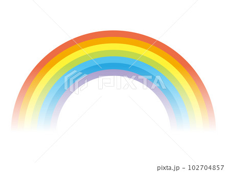 カラフルな虹のイラスト 102704857