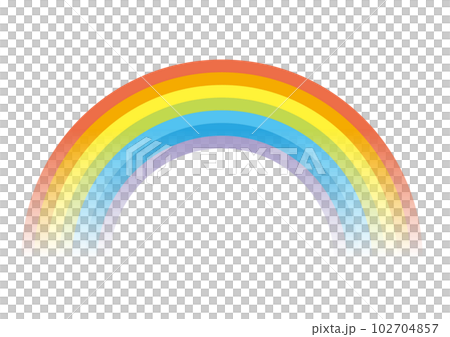 カラフルな虹のイラスト 102704857