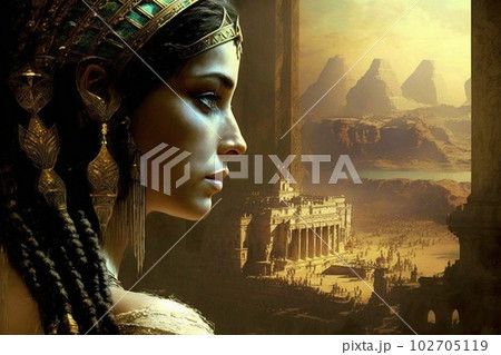 クレオパトラのイメージ:AI生成画像 クレオパトラのイメージ:AI生成画像 102705119