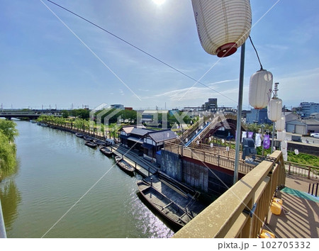 水郷潮来あやめ園　前川の水路 102705332