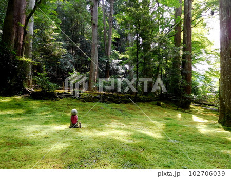 京都　大原　寂光院　建礼門院御庵室跡　合掌地蔵 102706039