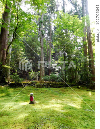京都 大原 寂光院 建礼門院御庵室跡 合掌地蔵 京都 大原 寂光院 建礼門院御庵室跡 合掌地蔵 102706041