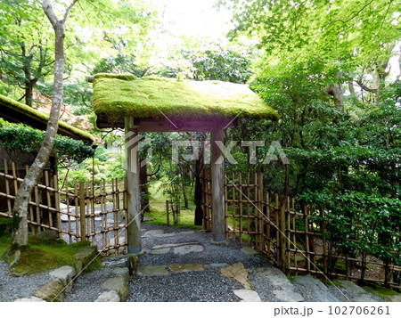 京都　大原　寂光院　孤雲(茶室)　門 102706261